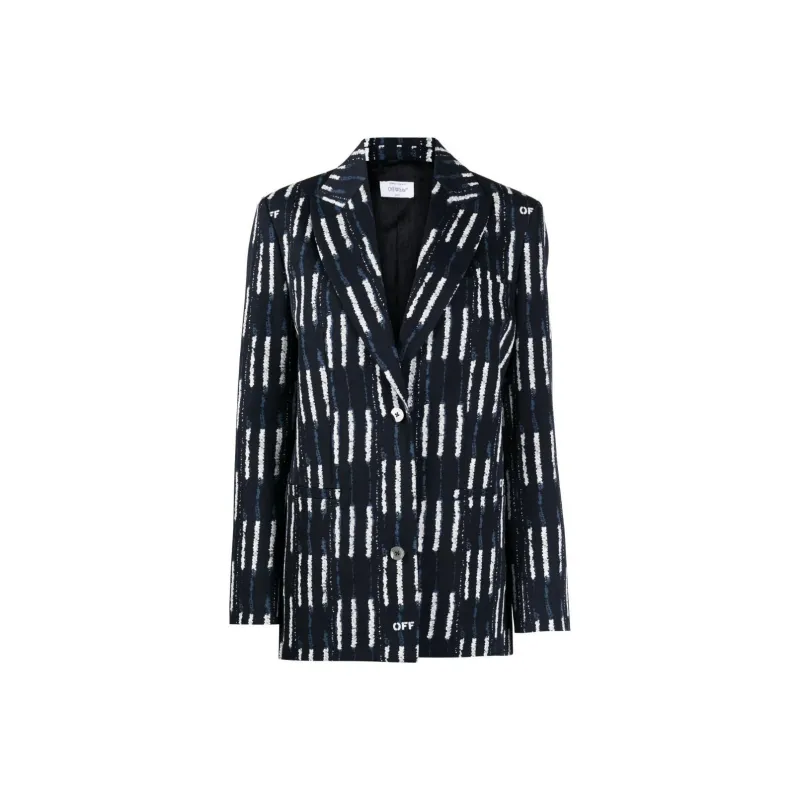 OFF WHITE Business Suit Coat Regular Fit Women's Black-0