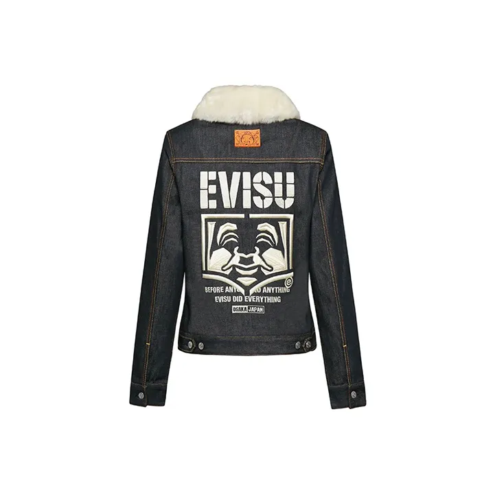 EVISU Denim Jacket Women's Dark Blue-0