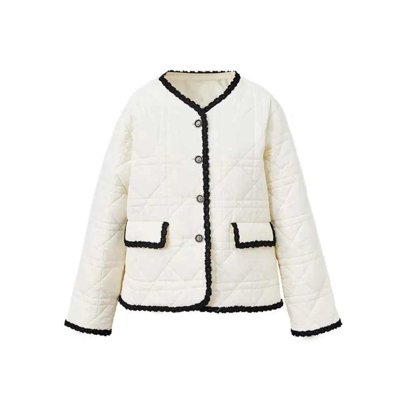 FANQIN Puffer Jacket Women's Ecru-0