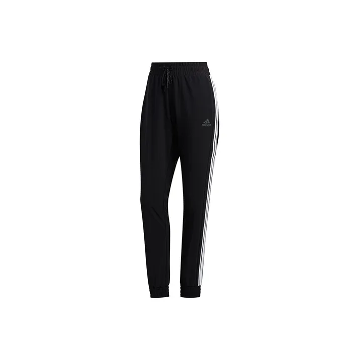 Adidas Knitted Sports Pants Women's Black-0