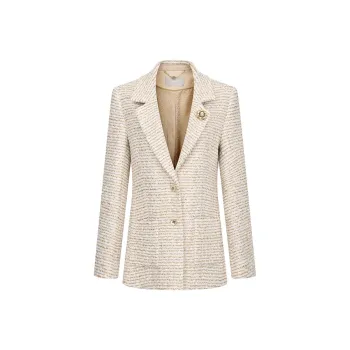 RARE Business Suit Women's White Gold