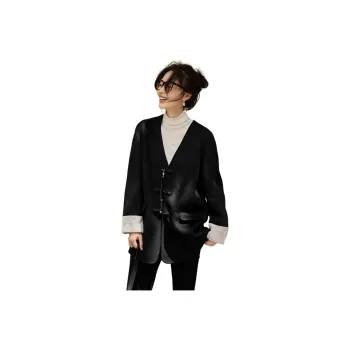 Mo Han Yi Mei Coats Women's Black
