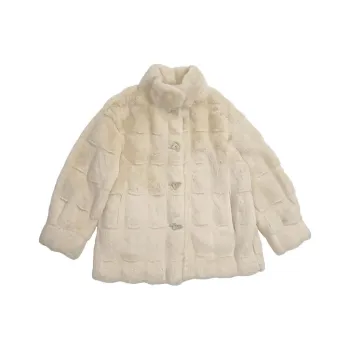Fay Velvet-feel Coat Women's Ecru