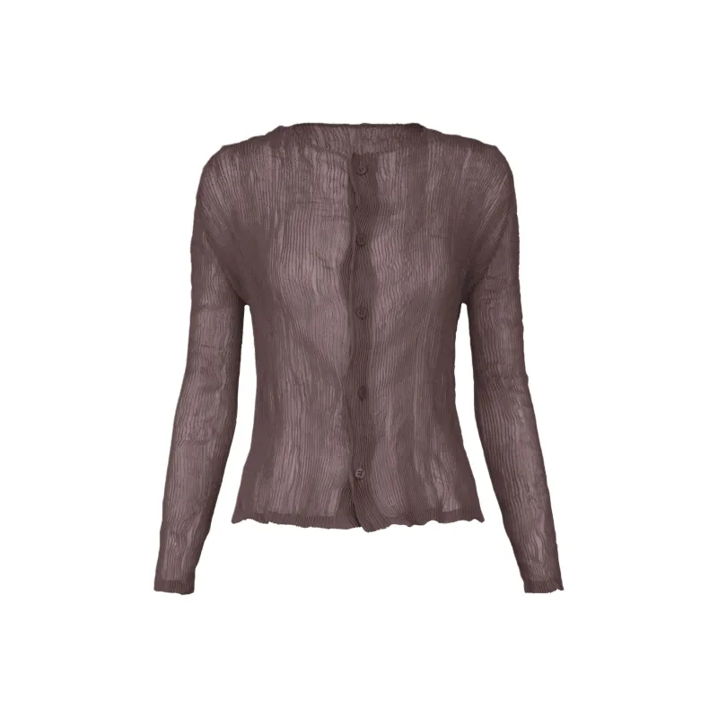 ISSEY MIYAKE SS25 Knitwear Women's Khaki-0