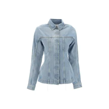 Alaia Denim Jackets Women's Blue