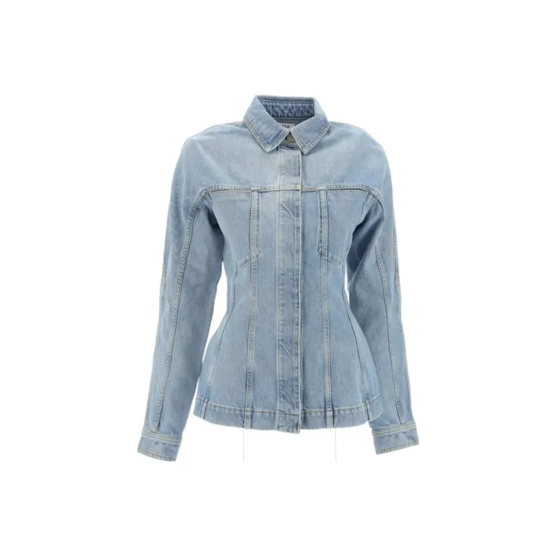 Alaia Denim Jackets Women's Blue-0
