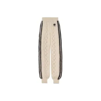 GUCCI X Adidas Mohair Knit Jogging Pant Ivory