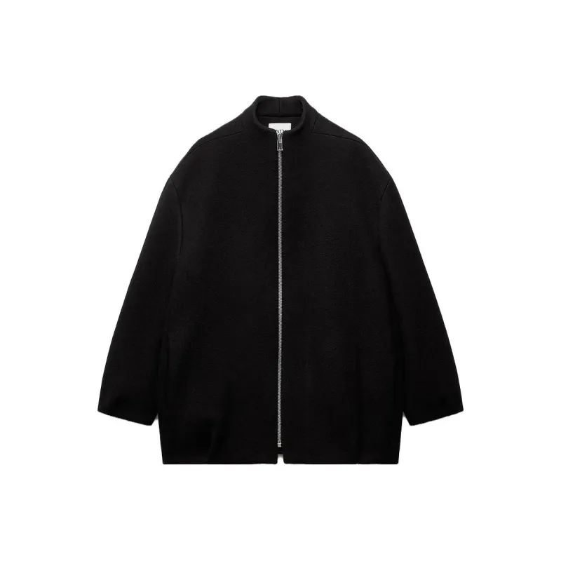 ZARA Baseball Jacket Women's Black-0