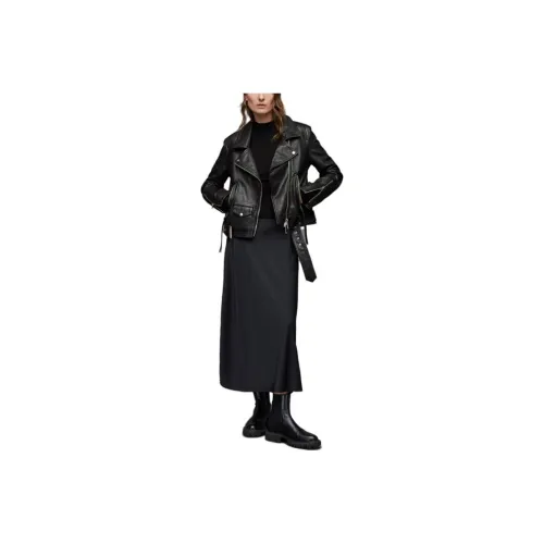 ALLSAINTS Leather Jacket Women's Black