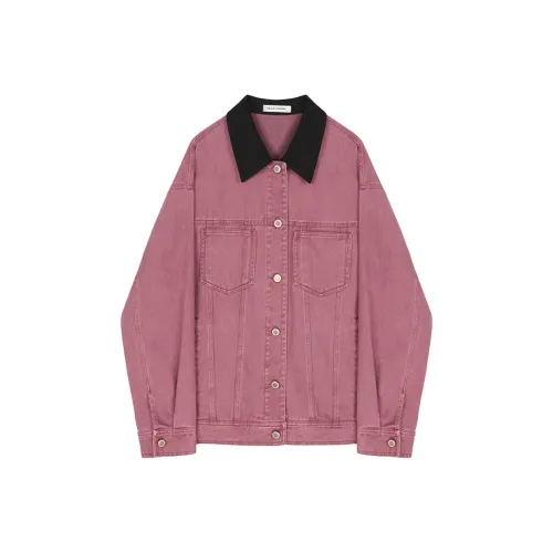 VEGA CHANG SS24 Denim Jacket Women's Raspberry Pink