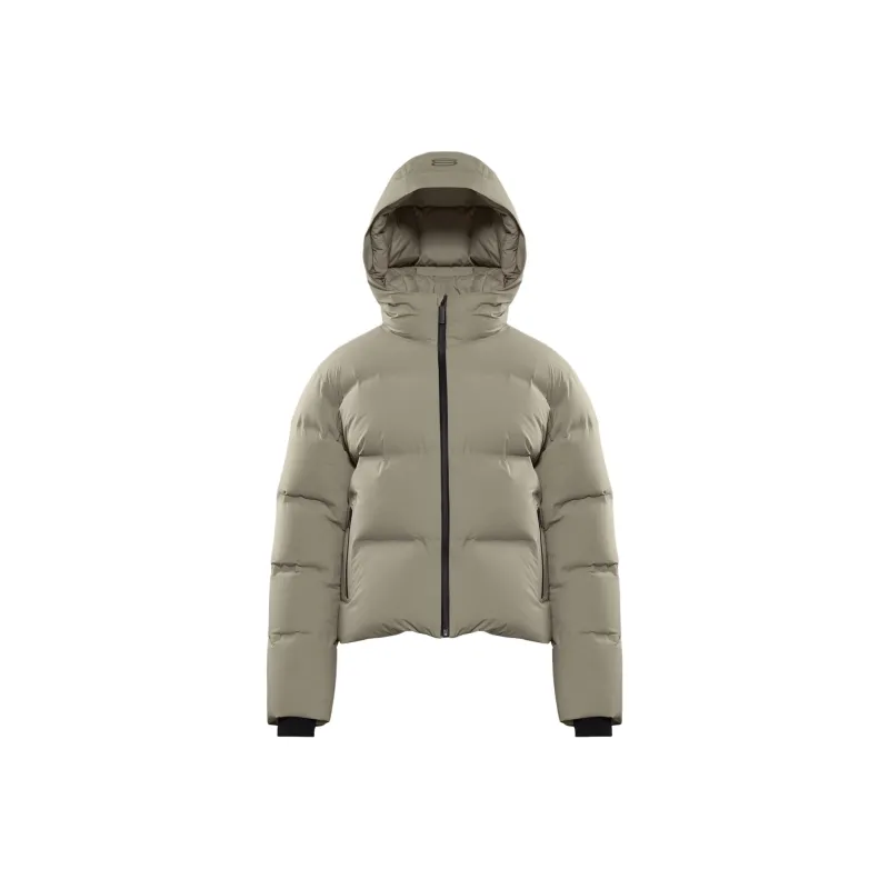 ARITZIA The Super Puff2OTM Shorty - RainstopTM Down Jacket Women's Modern Taupe/Modern Taupe-0