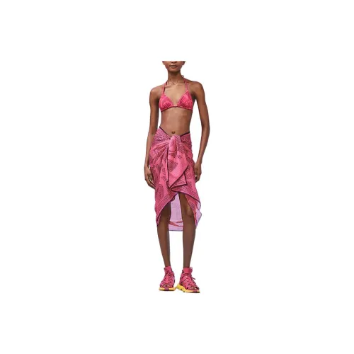HERMES Cloaks Women's Rose Pink