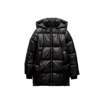 ZARA Puffer Jacket Women's Black