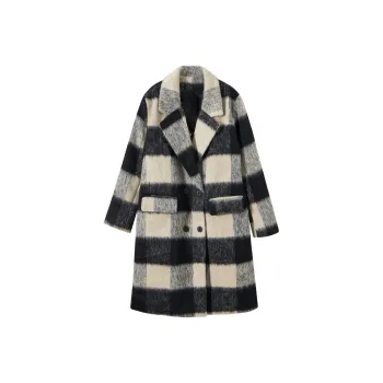DATIANXIN Coats Women's Black White