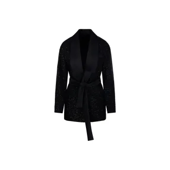 MaxMara Embellished Belted Jacket