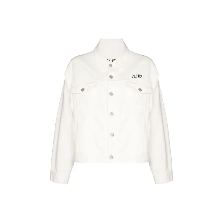 MM6 Maison Margiela Denim Jackets Women's White-0