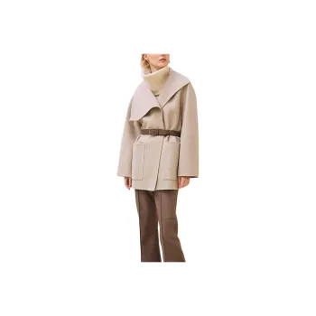 HERMES FW24 Coats Women's Natural Beige