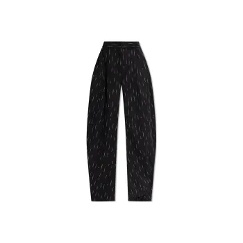The Attico Logo Embroidered Trousers