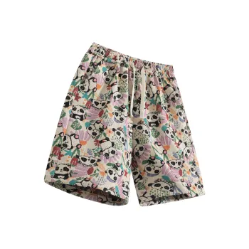 UPZCY Casual Shorts Unisex Pink