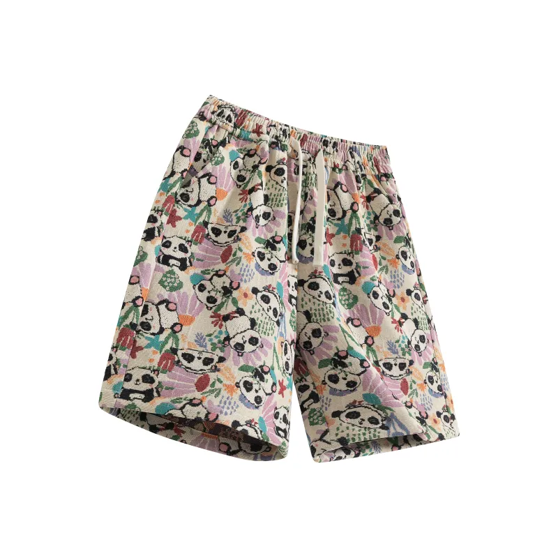 UPZCY Casual Shorts Unisex Pink-0