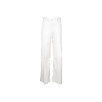 MSGM High Waisted Wide Leg Trousers