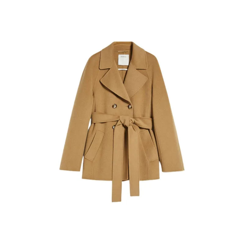 SportMax Coats Women's Beige-0