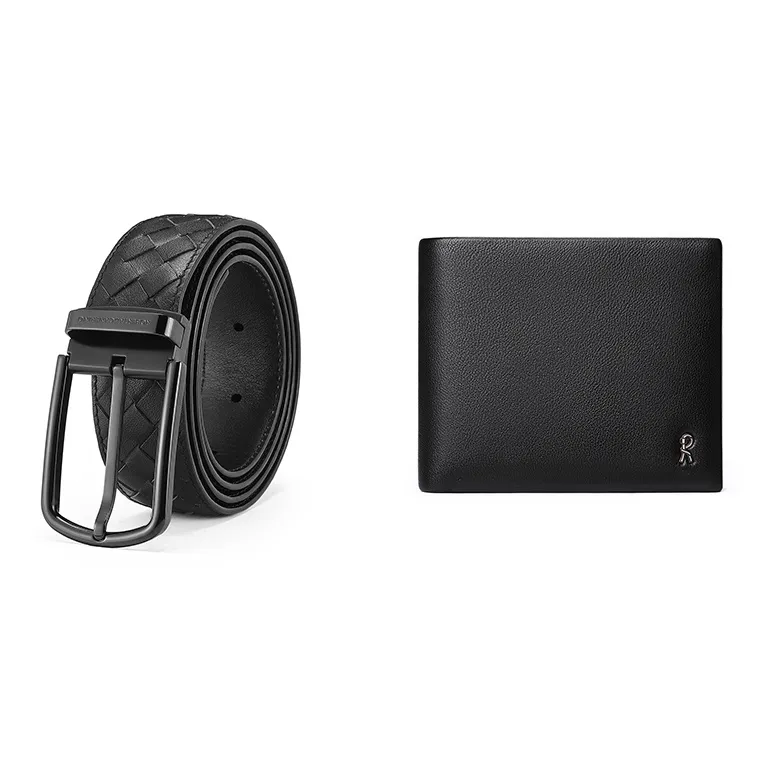ROBERTA DI CAMERINO Top Grain Cow Leather Belts Men's 3.4cm-0