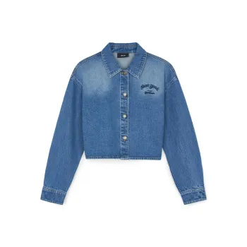 MLB Varsity New York Yankees Denim Jacket Women's Blue