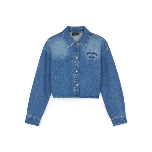 MLB Varsity New York Yankees Denim Jacket Women's Blue