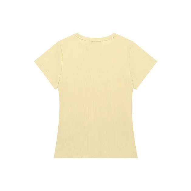 1ESS LA MODE Set in Sleeve T Shirt Women's-1