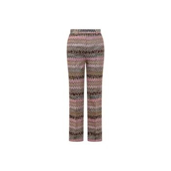 MISSONI Zigzag Lame Patterned Cropped Pants