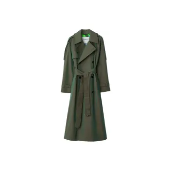 Burberry SS24 Trench Coat Women's Ivy Green
