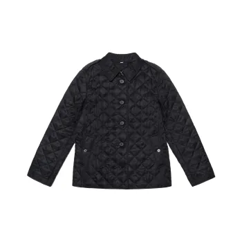 Burberry Women's Diamond Quilted Jacket Black