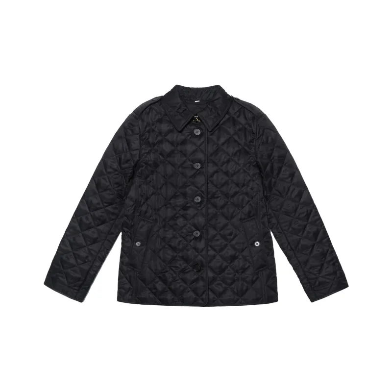 Burberry Women's Diamond Quilted Jacket Black-0