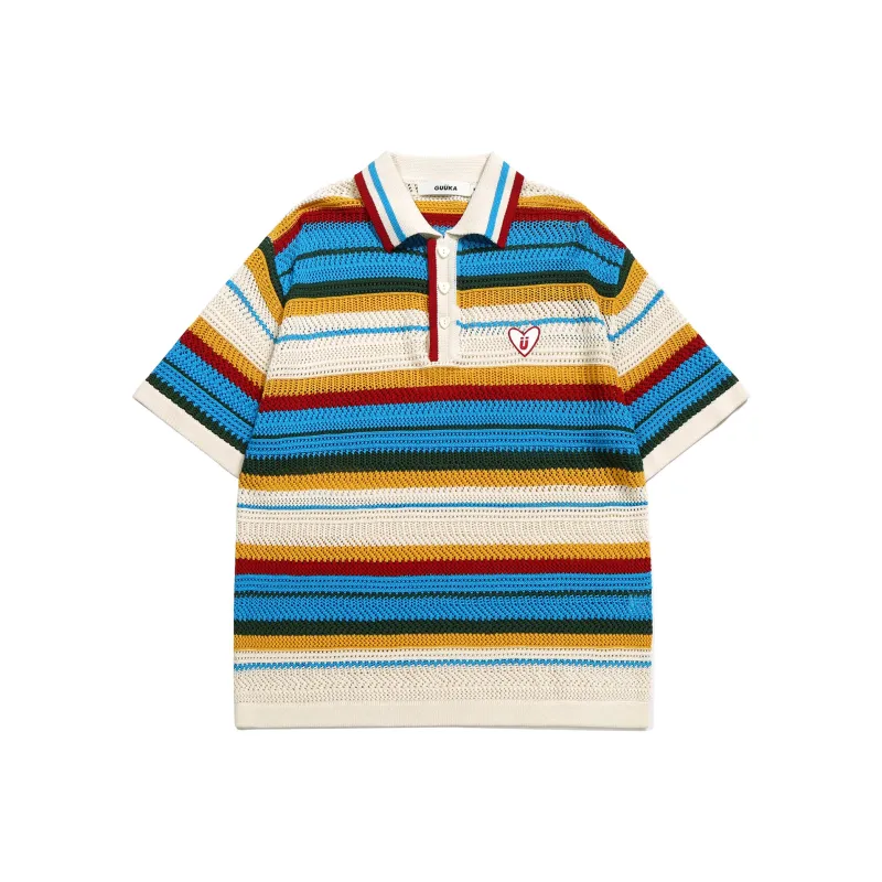 Guuka Polo Shirt Unisex Colorful Blue-0