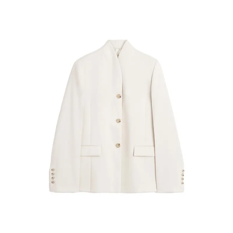TOTEME No lapels Single breasted Blazer-0