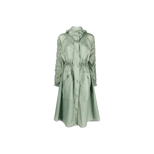 Moncler Coats Women's Army Green