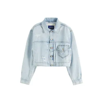 Scotch&Soda Denim Jacket Women's Washed Blue