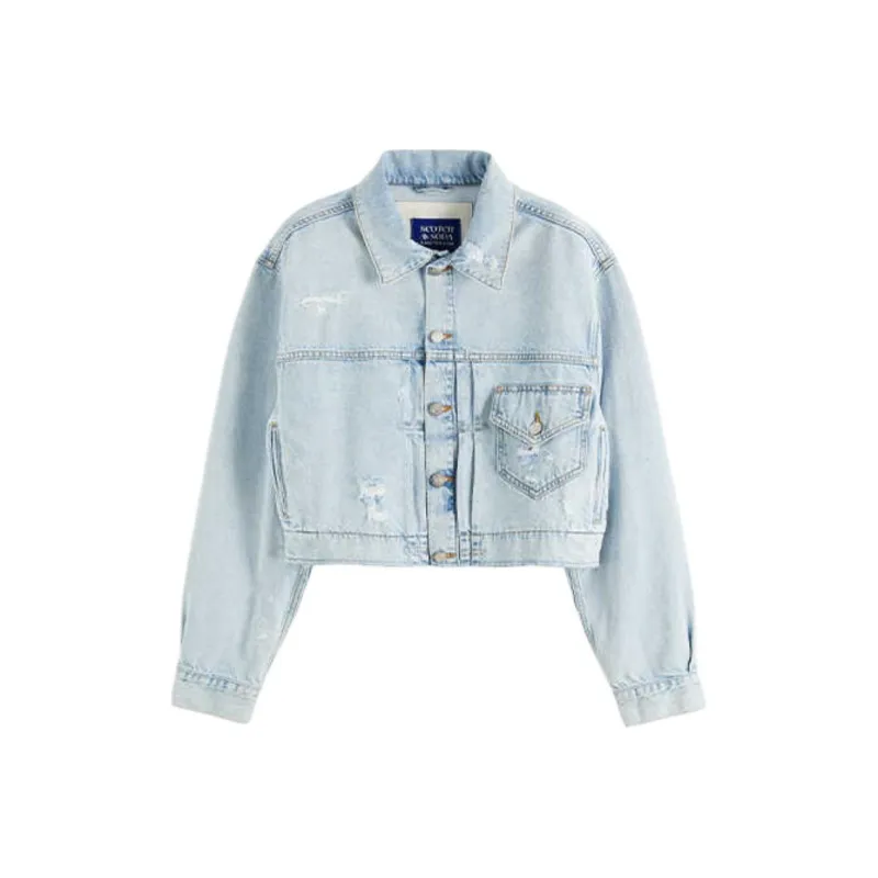 Scotch&Soda Denim Jacket Women's Washed Blue-0