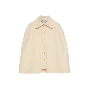 GUCCI Detachable Cape Tweed Vest