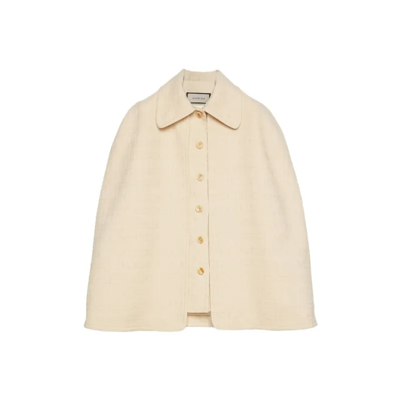 GUCCI Detachable Cape Tweed Vest-0