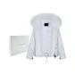 Haze Blue Cropped Silhouette Pique+Blue Rex Rabbit/Raccoon Dog Fur (Gift Box Set)
