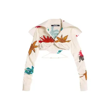 Jacquemus La Chemise Meio 'Print Beige Arty Sun'