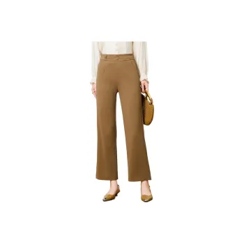 FENHONGMALI Casual Pants Women's Khaki