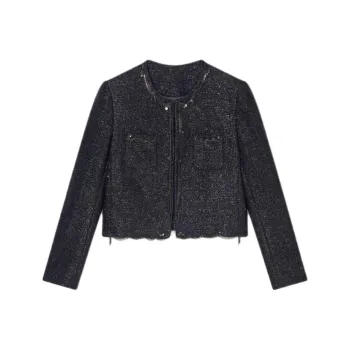 Goodland Cropped Coats Women's Deep Sea Blue
