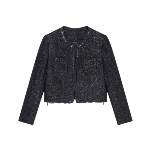 Goodland Cropped Coats Women's Deep Sea Blue