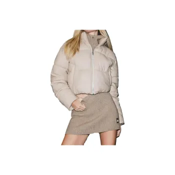 Alo Yoga Cashmere Alpine Puffer Down Jacket Women's Linen Heather Flower