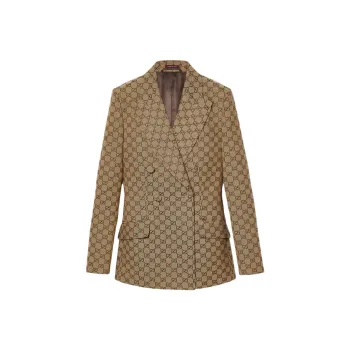 GUCCI Gg Supreme Double breasted Blazer