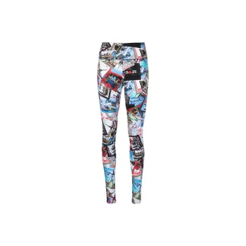 Balenciaga Allover Cities Leggings In Grey 'Multicolor'
