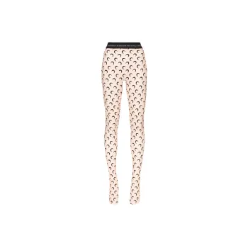 Marine Serre Leggings Women's Beige
